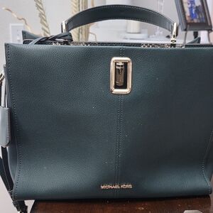 Michael Kors Green Leather Handbag